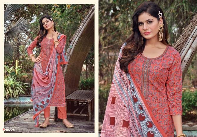 Chand Bibi By Shivang 7001-7008 Cotton Dress Material Catalog